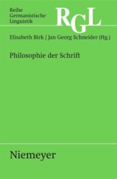 book Philosophie der Schrift