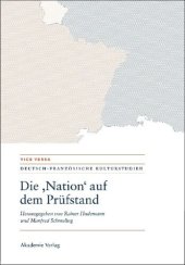 book Die "Nation" auf dem Prüfstand/La "Nation" en question/Questioning the "Nation"