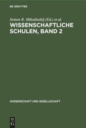 book Wissenschaftliche Schulen, Band 2