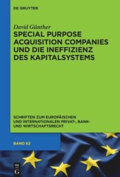 book Special Purpose Acquisition Companies und die Ineffizienz des Kapitalsystems