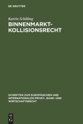 book Binnenmarktkollisionsrecht