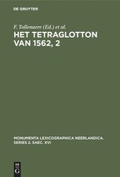 book Het Tetraglotton van 1562, 2