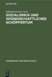 book Sozialismus und wissenschaftliches Schöpfertum