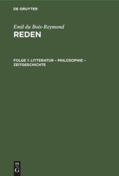 book Reden: Folge 1 Litteratur – Philosophie – Zeitgeschichte