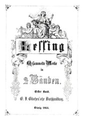 book G. E. Lessing’s gesammelte Werke: Band 1