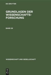 book Grundlagen der Wissenschaftsforschung