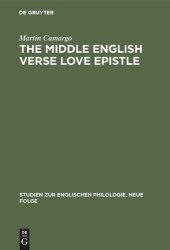 book The Middle English Verse Love Epistle