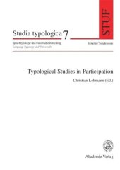 book Typological Studies in Participation