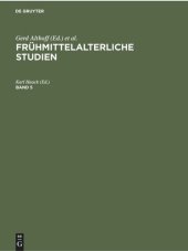 book Frühmittelalterliche Studien: Band 5 1971