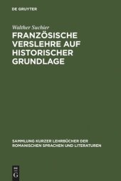 book Französische Verslehre auf historischer Grundlage