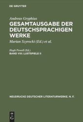 book Gesamtausgabe der deutschsprachigen Werke: Band VIII Lustspiele II