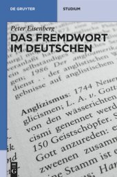 book Das Fremdwort im Deutschen