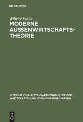 book Moderne Außenwirtschaftstheorie