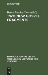 book Two New Gospel Fragments