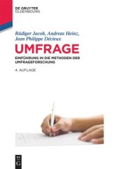 book Umfrage: Einführung in die Methoden der Umfrageforschung