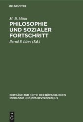 book Philosophie und sozialer Fortschritt