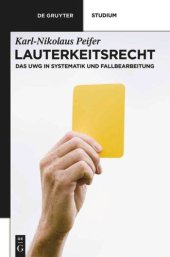 book Lauterkeitsrecht: Das UWG in Systematik und Fallbearbeitung