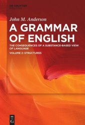 book A Grammar of English: Volume 2 Structures