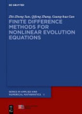 book Finite Difference Methods for Nonlinear Evolution Equations