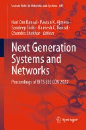 book Next Generation Systems and Networks: Proceedings of BITS EEE CON 2022