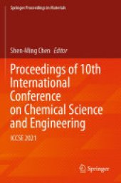 book Proceedings of 10th International Conference on Chemical Science and Engineering: ICCSE 2021