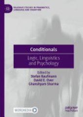 book Conditionals: Logic, Linguistics and Psychology