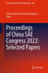 book Proceedings of China SAE Congress 2022: Selected Papers