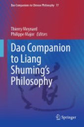 book Dao Companion to Liang Shuming’s Philosophy