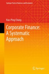 book Corporate Finance: A Systematic Approach