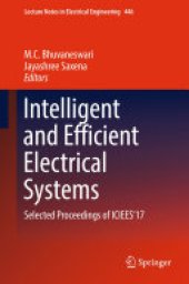 book Intelligent and Efficient Electrical Systems: Selected Proceedings of ICIEES’17