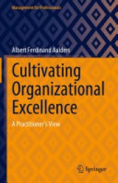 book Cultivating Organizational Excellence: A Practitioner’s View