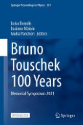 book Bruno Touschek 100 Years: Memorial Symposium 2021