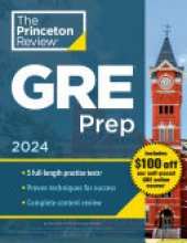 book Princeton Review GRE Prep, 2024: 5 Practice Tests + Review & Techniques + Online Features