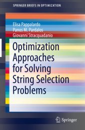 book Optimization Approaches for Solving String Selection Problems