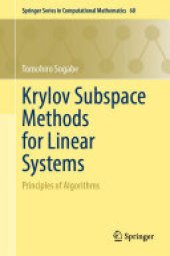 book Krylov Subspace Methods for Linear Systems: Principles of Algorithms