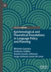 book Epistemological and Theoretical Foundations in Language Policy and Planning