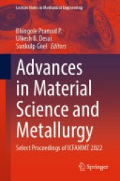 book Advances in Material Science and Metallurgy: Select Proceedings of ICFAMMT 2022