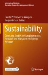 book Sustainability: Cases and Studies in Using Operations Research and Management Science Methods