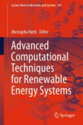 book Advanced Computational Techniques for Renewable Energy Systems