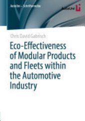 book Eco-Effectiveness of Modular Products and Fleets within the Automotive Industry