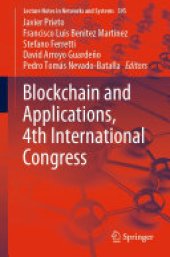 book Blockchain and Applications, 4th International Congress