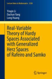 book Real-Variable Theory of Hardy Spaces Associated with Generalized Herz Spaces of Rafeiro and Samko