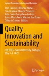 book Quality Innovation and Sustainability: 3rd ICQIS, Aveiro University, Portugal, May 3-4, 2022