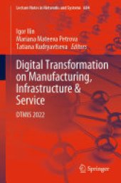 book Digital Transformation on Manufacturing, Infrastructure & Service: DTMIS 2022