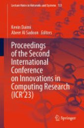 book Proceedings of the Second International Conference on Innovations in Computing Research (ICR’23)