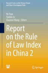 book Report on the Rule of Law Index in China 2