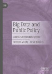 book Big Data and Public Policy: Course, Content and Outcome