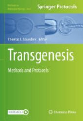 book Transgenesis: Methods and Protocols