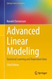 book Advanced Linear Modeling: Statistical Learning and Dependent Data