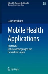 book Mobile Health Applications: Rechtliche Rahmenbedingungen von Gesundheits-Apps